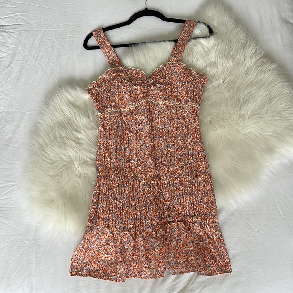 Zara floral mini dress